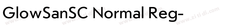GlowSanSC Normal Reg字体转换